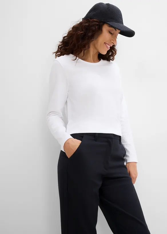 Pantalon &agrave; pinces, bonprix