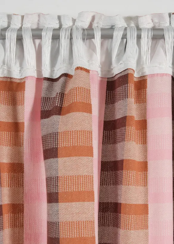 Rideau panneau jacquard en coton (1 pce), bonprix