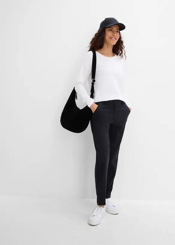 Pantalon &agrave; pinces, bonprix