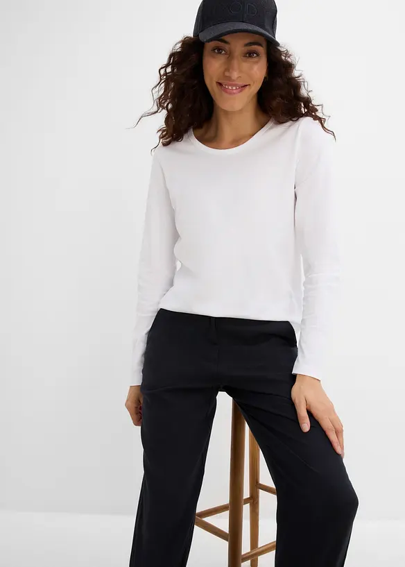 Pantalon &agrave; pinces, bonprix