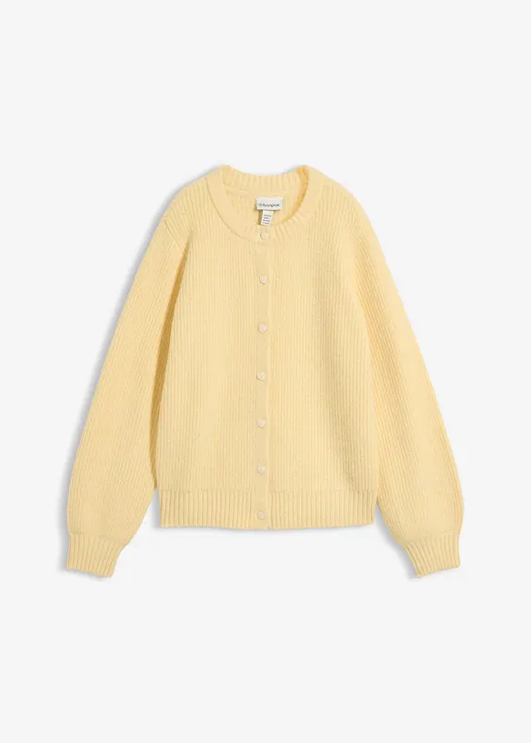 Strickjacke mit Herzkn&ouml;pfen, bonprix