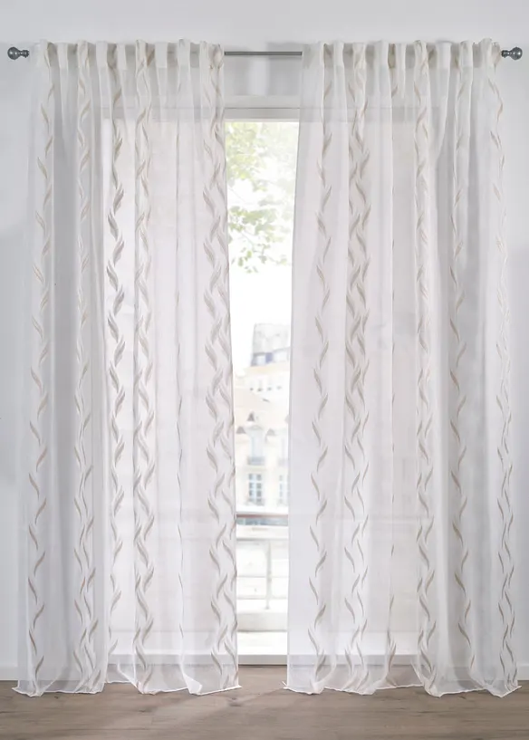 Voilage motif jacquard (1 pce), bonprix