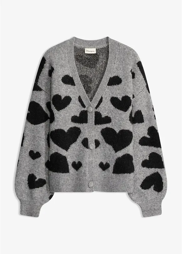 gemusterte Strickjacke, bonprix