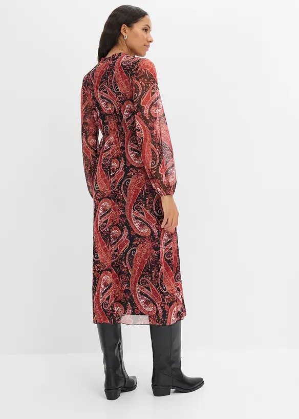 Midikleid aus softem Mesh, bonprix