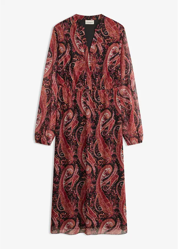 Midikleid aus softem Mesh, bonprix