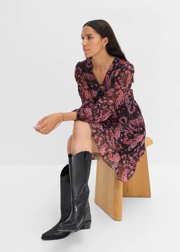 Kleid aus softem Mesh, bonprix