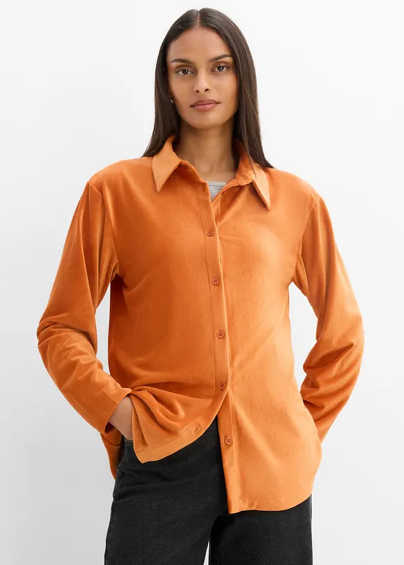 Chemise en velours c&ocirc;tel&eacute;, bonprix