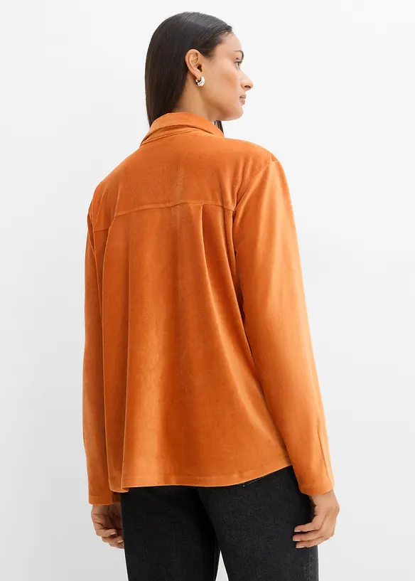 Chemise en velours c&ocirc;tel&eacute;, bonprix