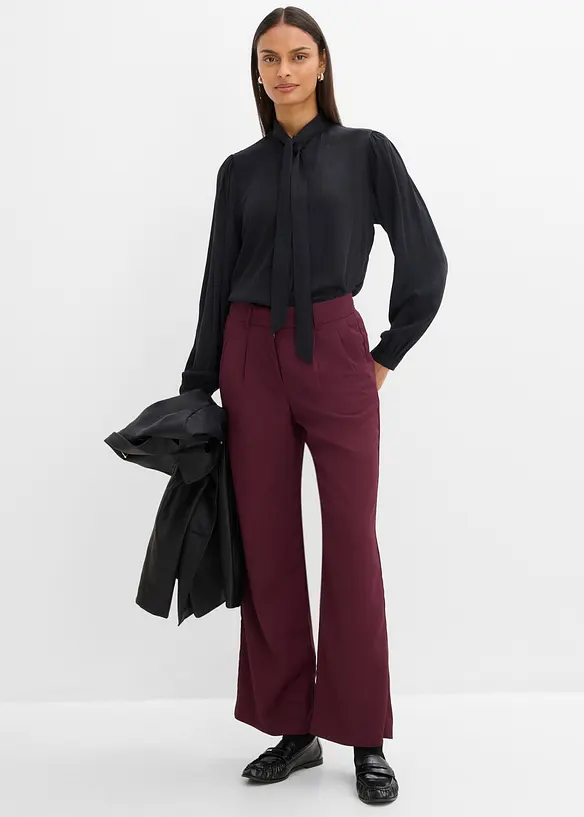 Bluse aus reinem Modal mit Schaldetail, bonprix