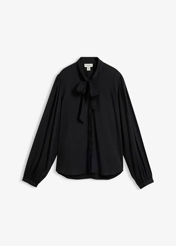 Bluse aus reinem Modal mit Schaldetail, bonprix