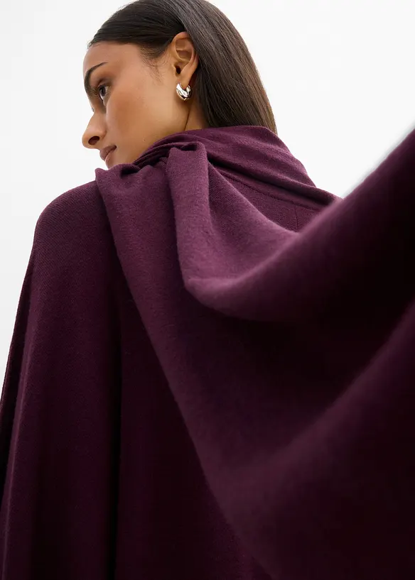 Strickkleid mit Schaldetail aus Viskose-Mix, bonprix