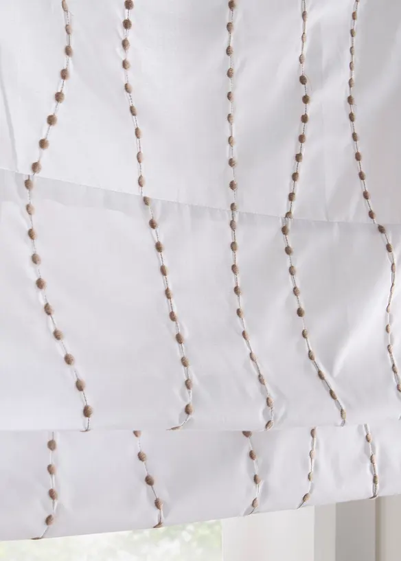 Store pliss&eacute; avec broderie, bonprix