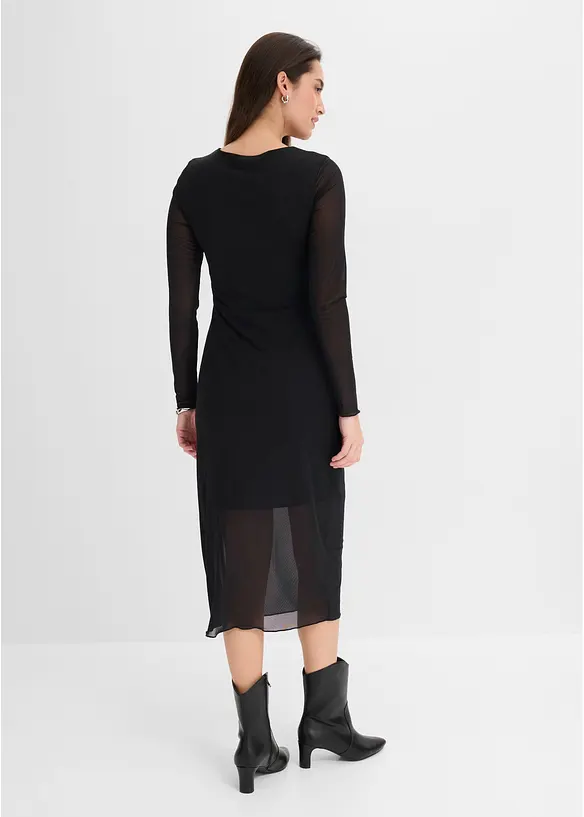Tailliertes Jerseykleid, bonprix