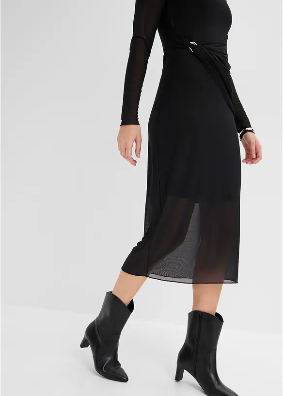 Tailliertes Jerseykleid, bonprix