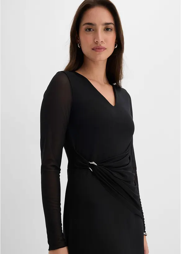 Tailliertes Jerseykleid, bonprix