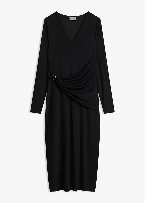 Tailliertes Jerseykleid, bonprix