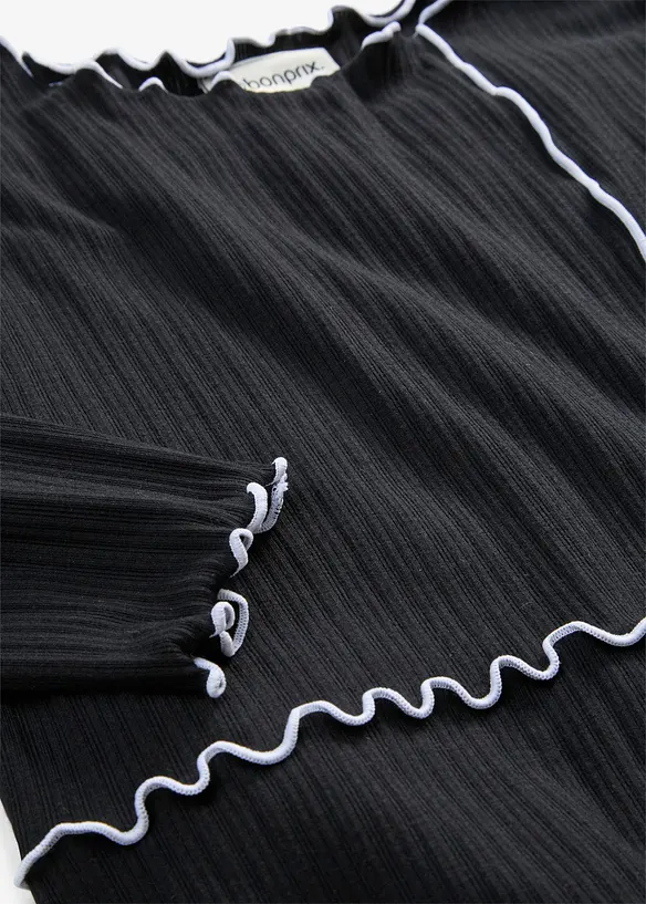 Langarmshirt dekorativen N&auml;hten, bonprix