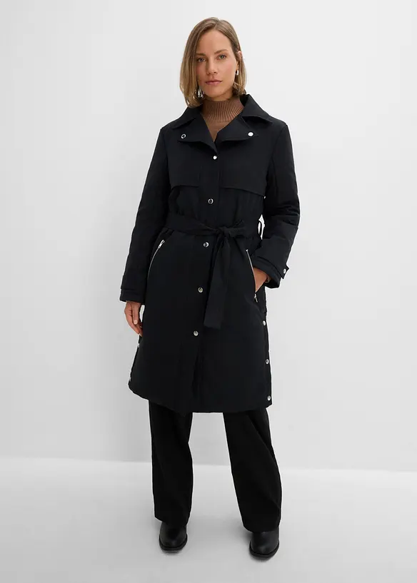 Manteau technique d&eacute;perlant, effet superpos&eacute;, bonprix