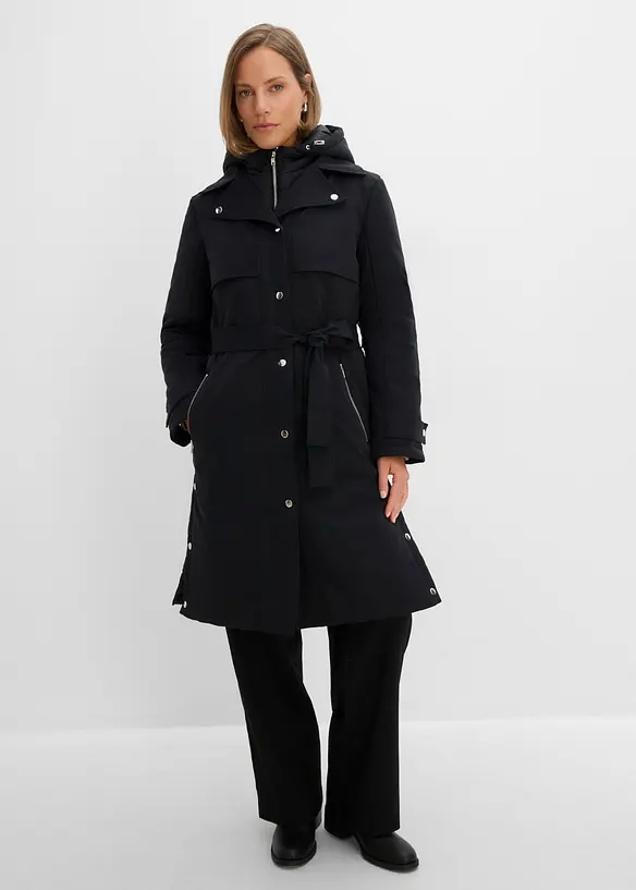 Manteau technique d&eacute;perlant, effet superpos&eacute;, bonprix