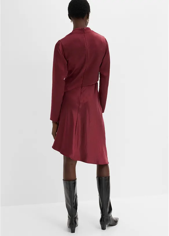 Satin-Midikleid, bonprix