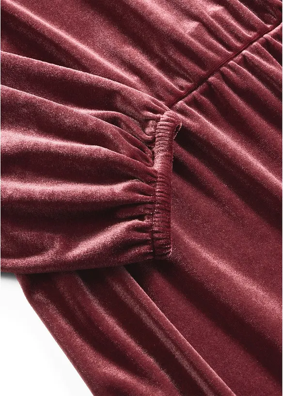 Robe douce en jersey velours, bonprix