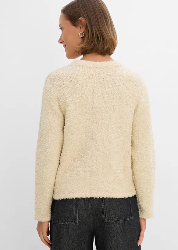 Teddy-Strickjacke, bonprix