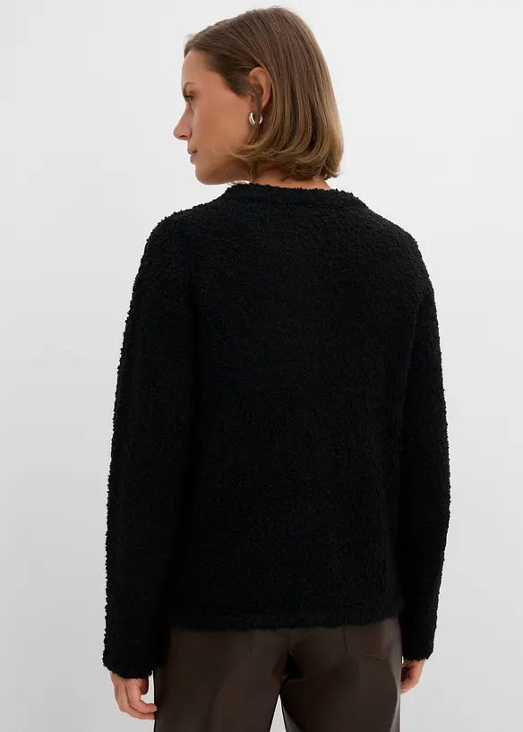 Teddy-Strickjacke, bonprix