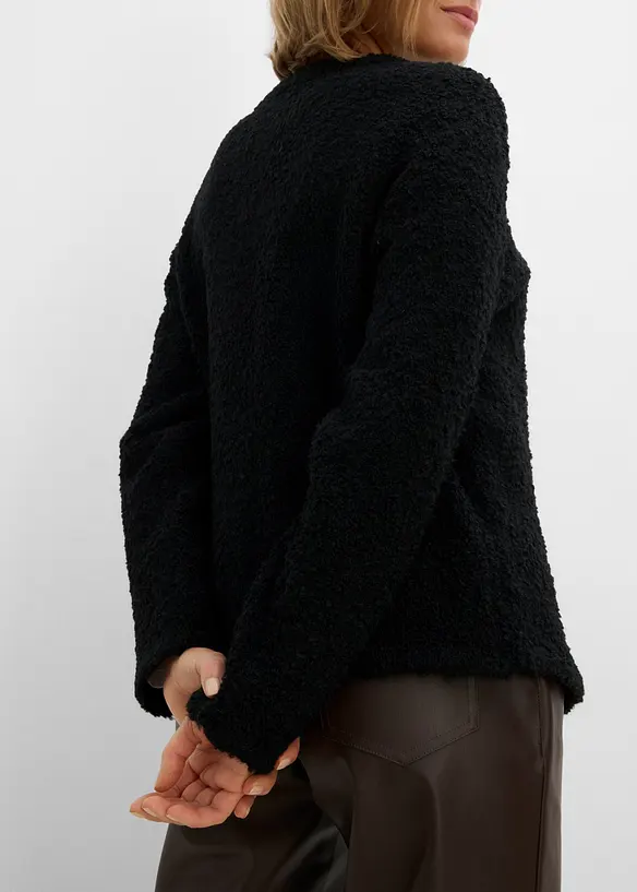 Teddy-Strickjacke, bonprix