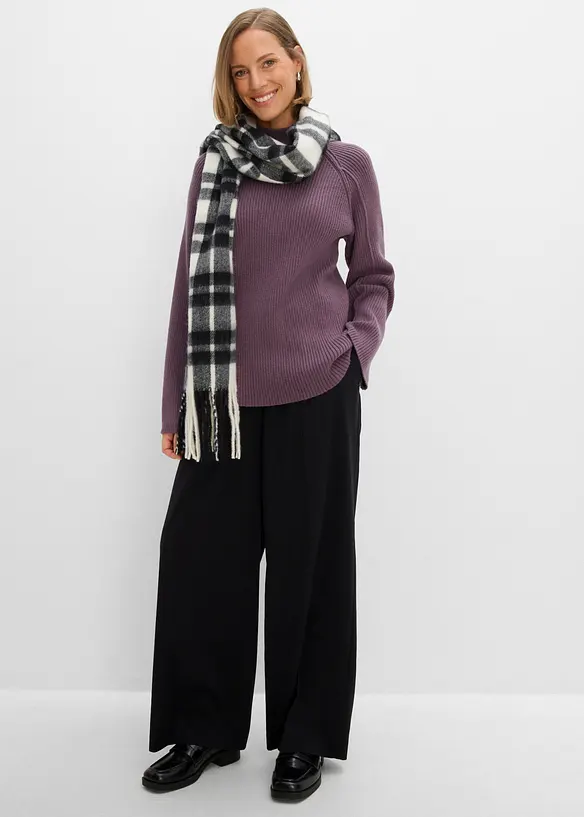 Rollkragenpullover aus Viskose-Mix, bonprix