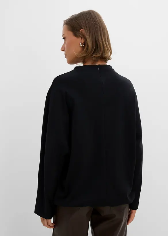 Langarmshirt aus schwerer Bio-Baumwolle, bonprix