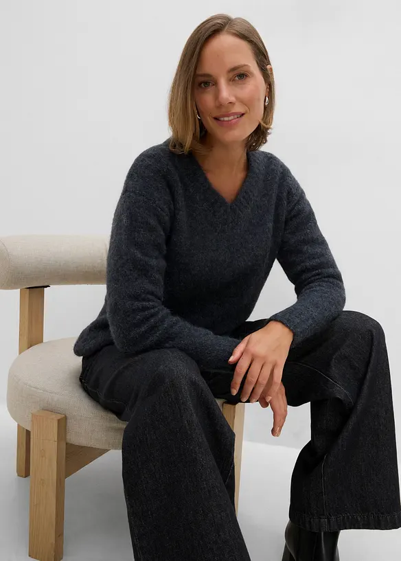 Pullover mit Wollanteil, bonprix