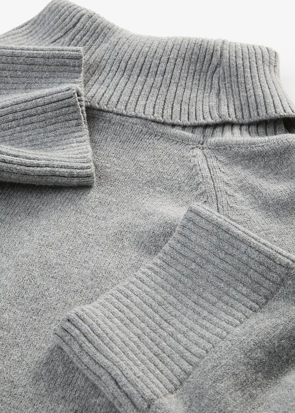 Pull col roul&eacute; &agrave; couture d&eacute;corative, bonprix