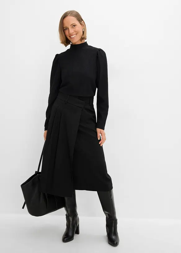 Shirtbluse mit Puff&auml;rmeln, bonprix