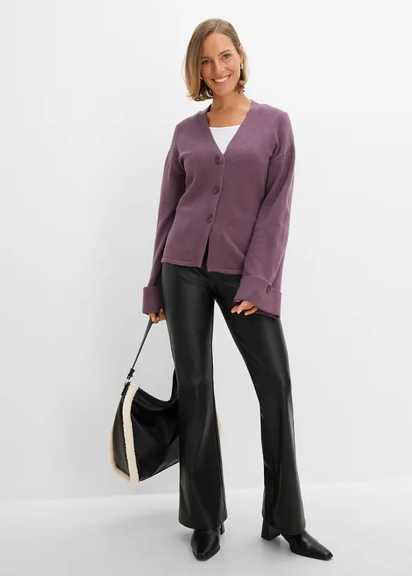 Taillierte Strickjacke aus Viskose-Mix, bonprix