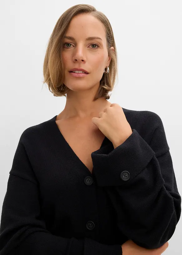 Taillierte Strickjacke aus Viskose-Mix, bonprix