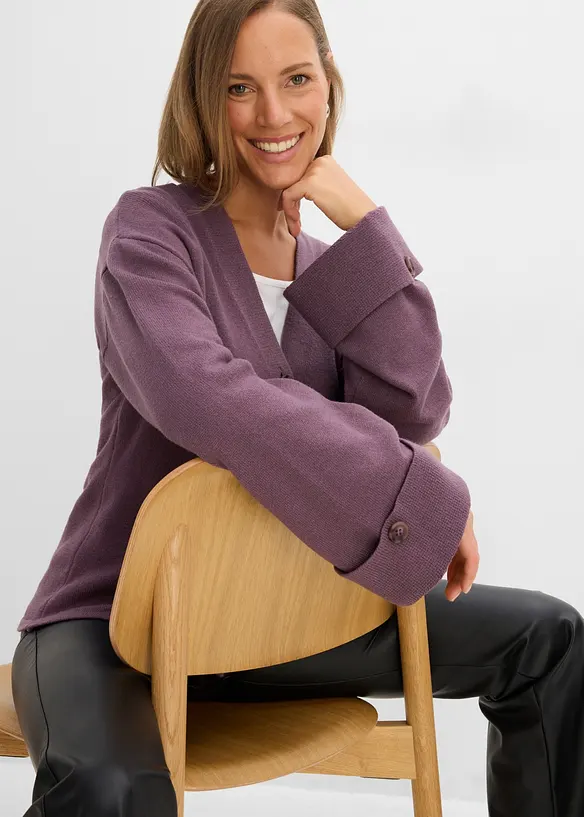 Taillierte Strickjacke aus Viskose-Mix, bonprix