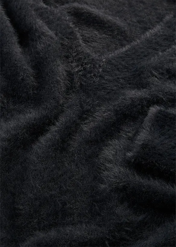Pullover in Pl&uuml;schoptik mit Viskose, bonprix