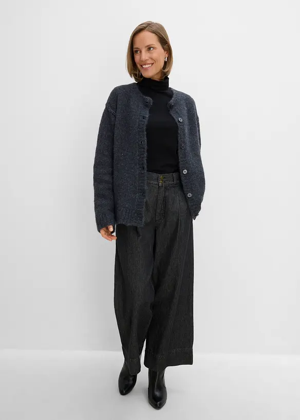 Strickjacke mit Wollanteil, bonprix