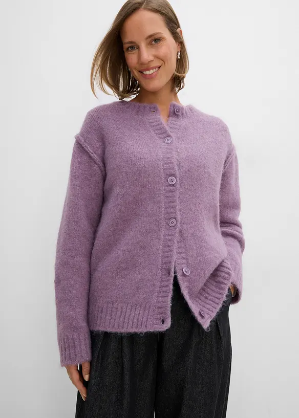 Strickjacke mit Wollanteil, bonprix