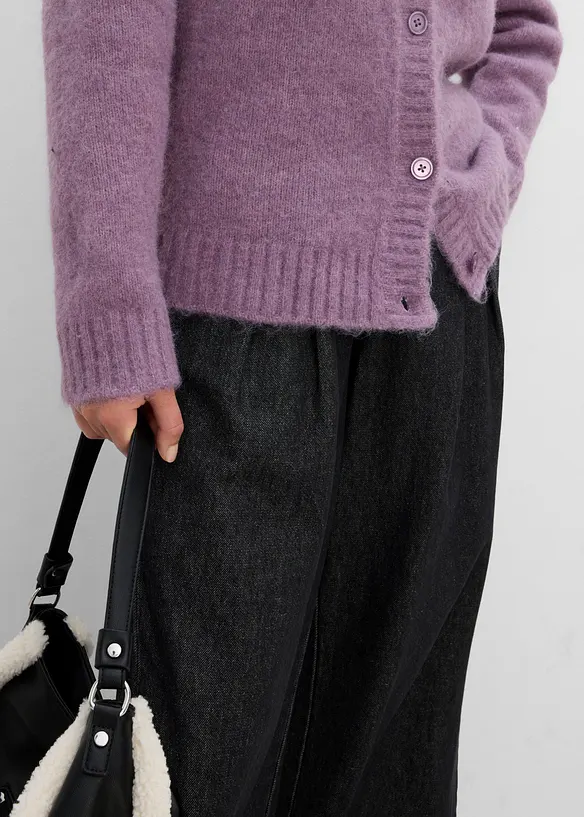 Strickjacke mit Wollanteil, bonprix