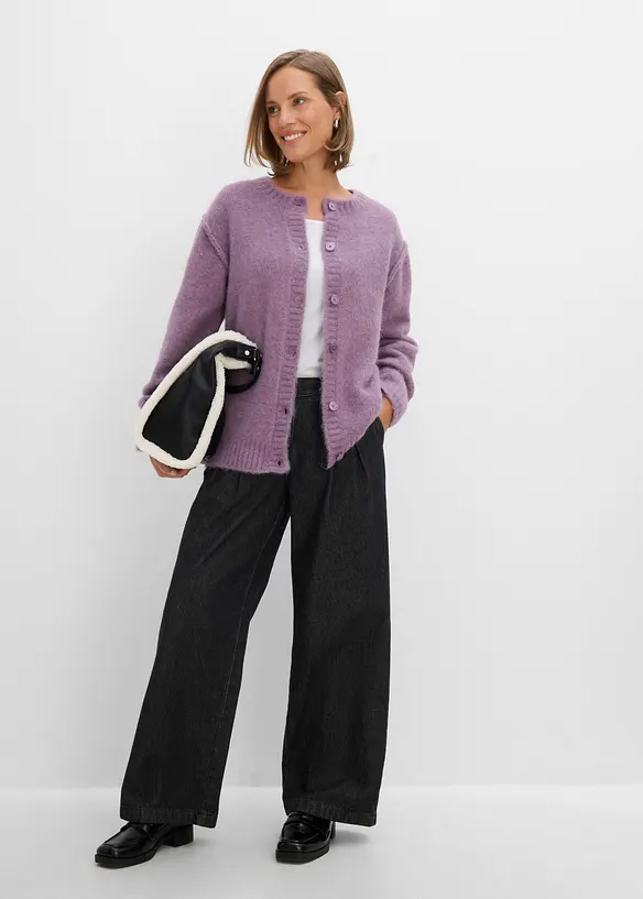 Strickjacke mit Wollanteil, bonprix