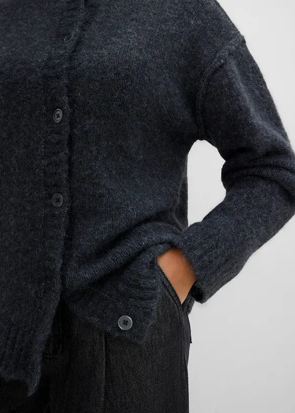 Strickjacke mit Wollanteil, bonprix