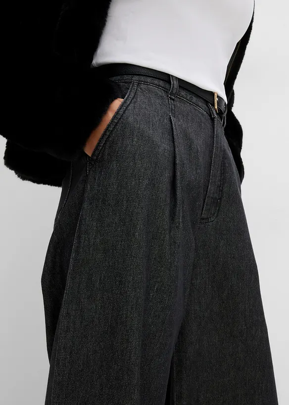 Jean Wide Leg raccourci, bonprix