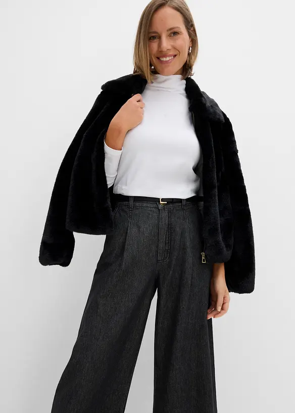 Jean Wide Leg raccourci, bonprix
