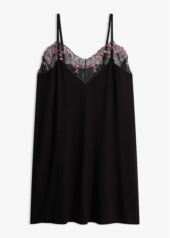 Nuisette en viscose douce avec broderies, bonprix