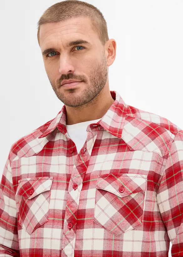 Chemise en flanelle 100% coton, bonprix