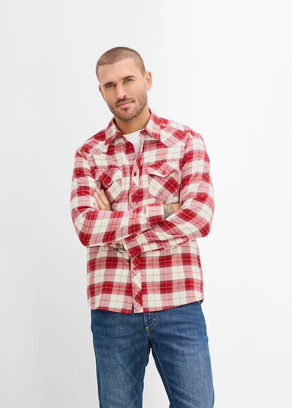 Chemise en flanelle 100% coton, bonprix