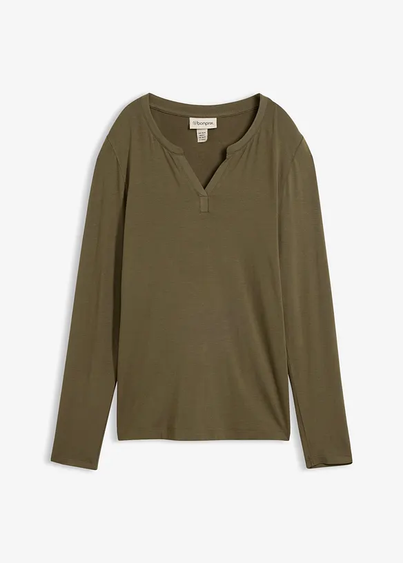Langarmshirt aus softem Viskose Mix, bonprix
