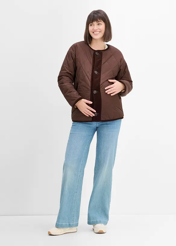 Veste de grossesse 4en1 douillette et r&eacute;versible avec empi&egrave;cement de portage, bonprix