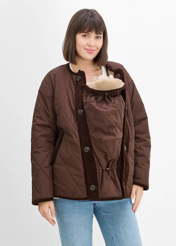 Veste de grossesse 4en1 douillette et r&eacute;versible avec empi&egrave;cement de portage, bonprix